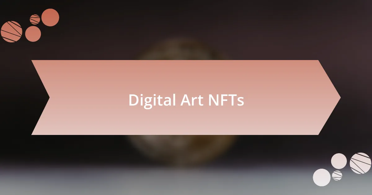 Digital Art NFTs