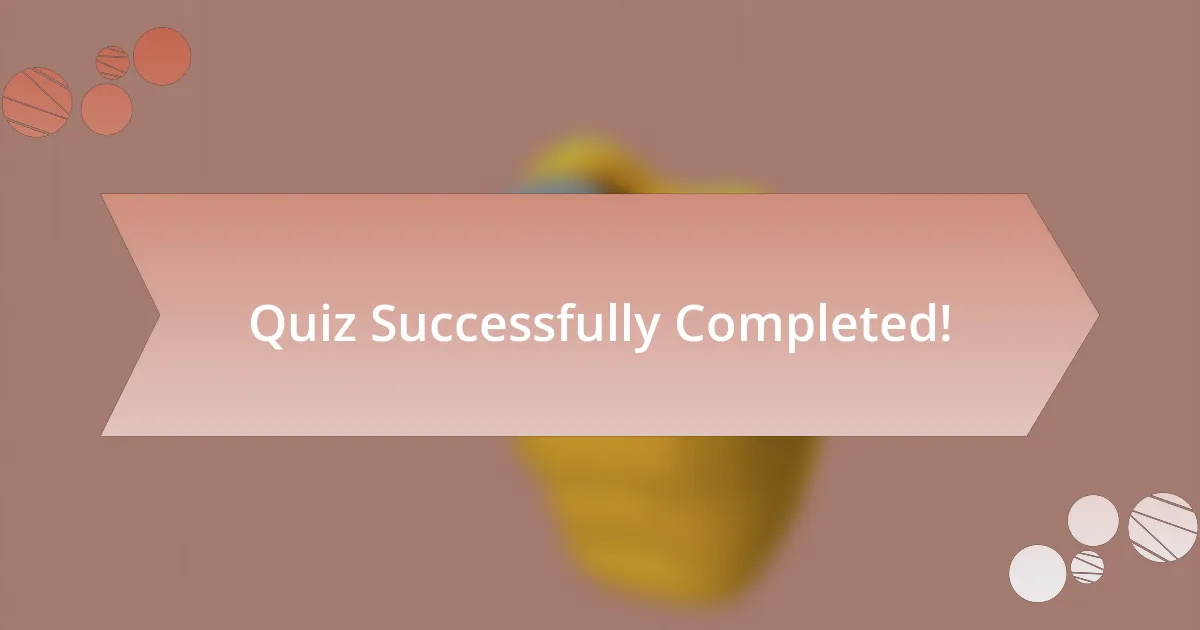 Quiz Successfully Completed!