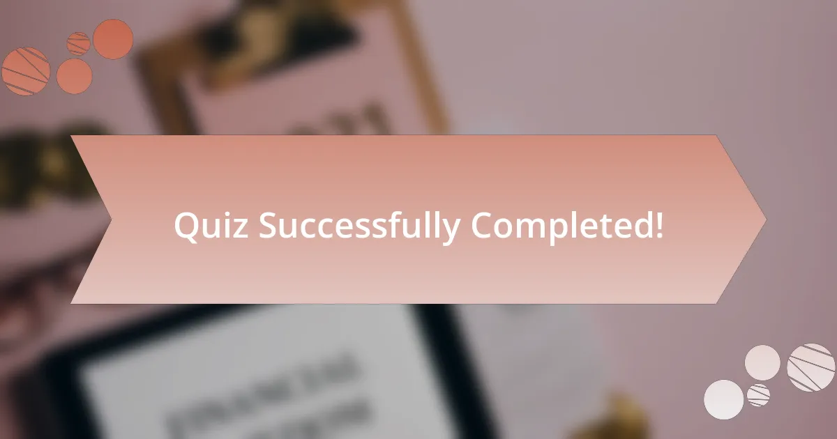 Quiz Successfully Completed!