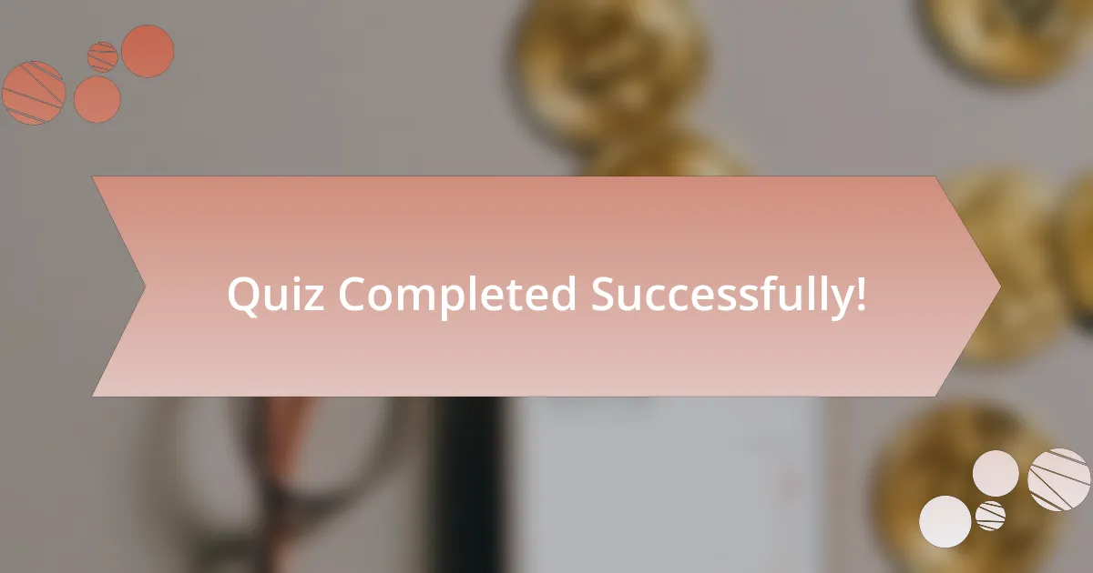 Quiz Completed Successfully!