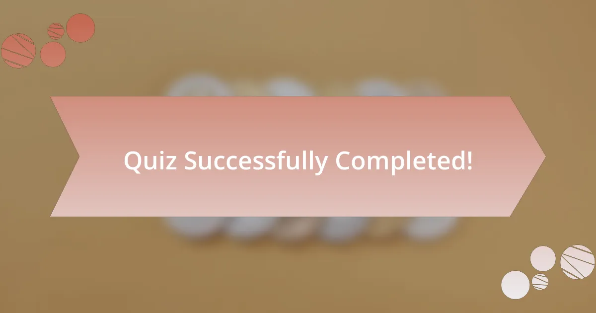 Quiz Successfully Completed!