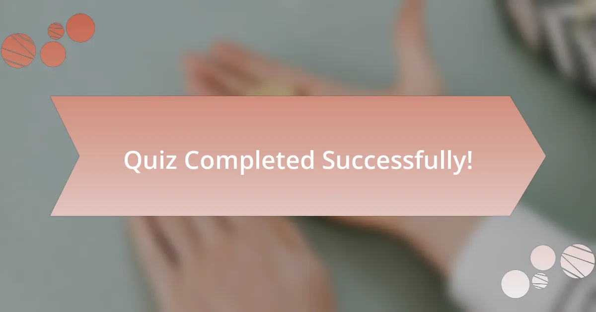 Quiz Completed Successfully!